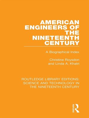 cover image of American Engineers of the Nineteenth Century